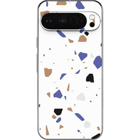 White Terrazzo Pixel 9 Pro XL Skin